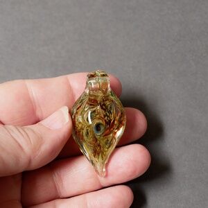 New Handmade flameworked glass pendant